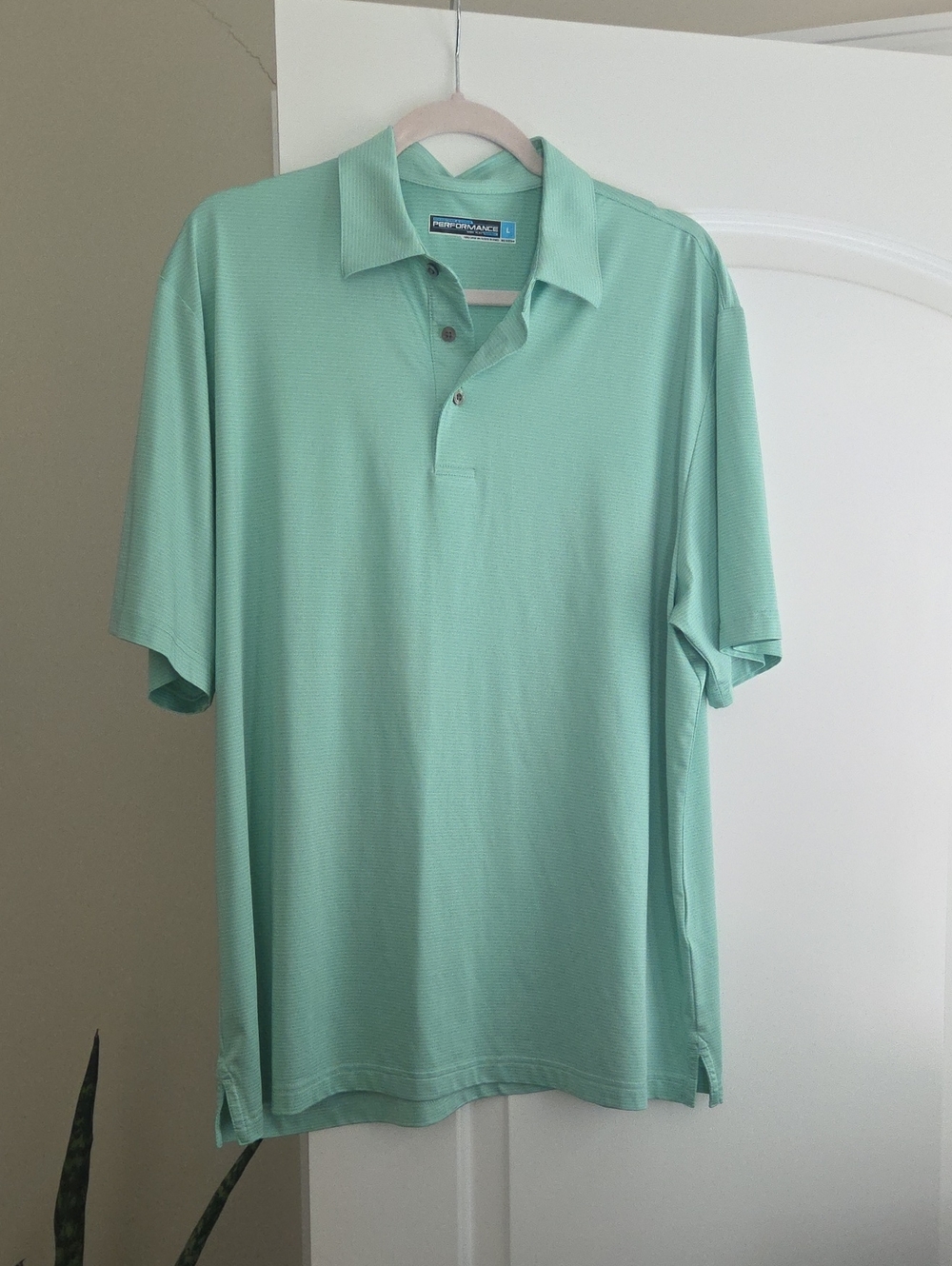 Roundtree & Yorke Green Short-Sleeve Polo